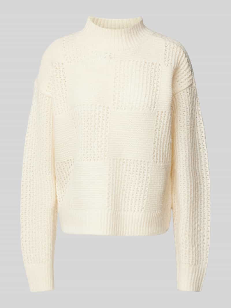 Vero Moda Gebreide trui VMMOON LS HIGHNECK PULLOVER GA BF