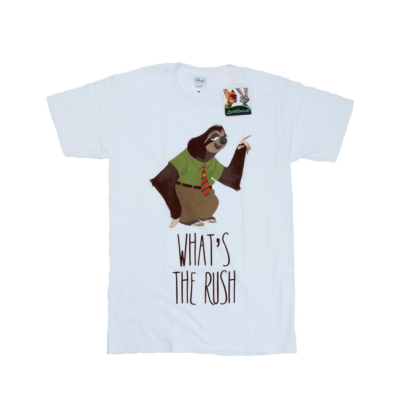 Pertemba FR - Apparel Zootropolis Heren What's The Rush katoenen T-shirt XXL wit