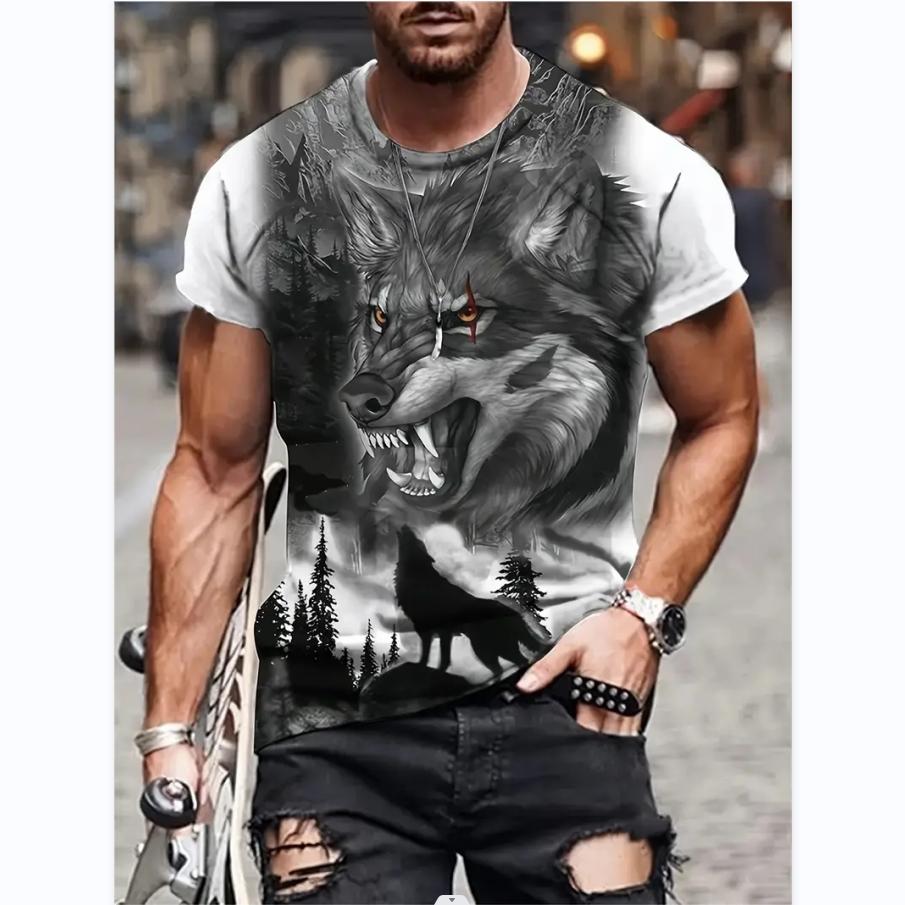 TIP723 Mode Leuke Cartoon Zomer Heren T-shirts Lichtgewicht Ademend Casual Kinderen Ronde Hals Mouw Kort Streetwear Oversized Tops XL