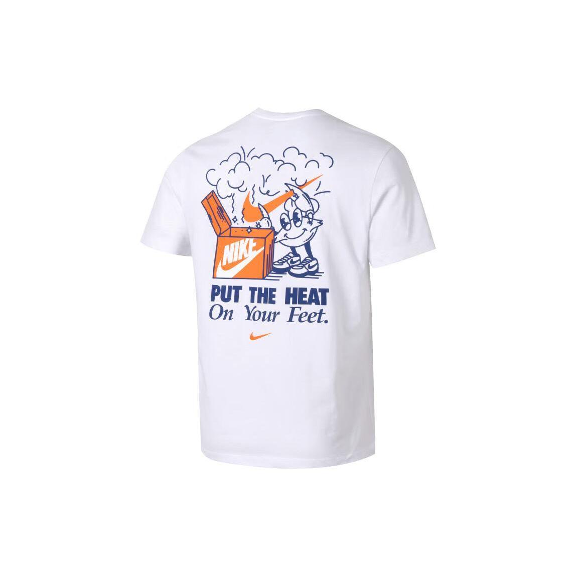 Nike Modieus Ademend Comfortabel T-shirt met Ronde Hals en Korte Mouwen SS24 Heren Tops Wit FV3755-100 S