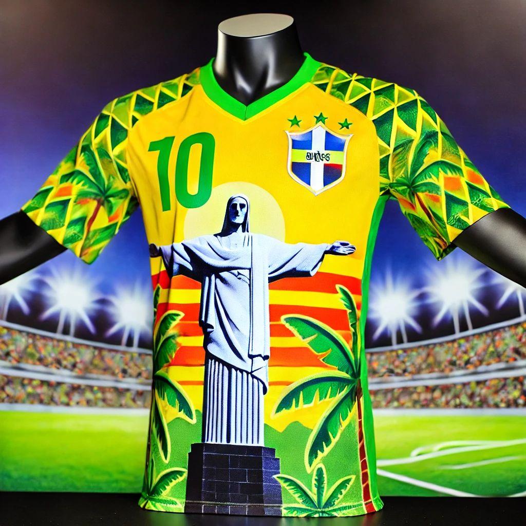 Laoxu 2024 Brazilië Special Edition Voetbalshirt Heren Zomer Outdoor Sportkleding Dames Heren Fans Tee Casual Ademend Sweatshirt XXXL groen