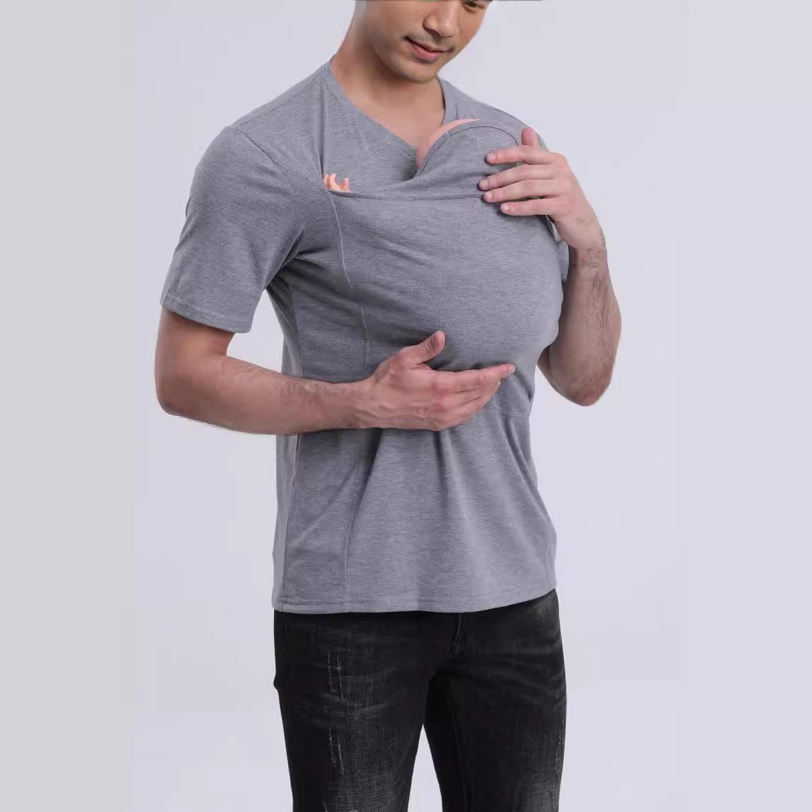 Wangpai0515 Hoogwaardig multifunctionele Kangaroo Daddy-kledingshirt voor heren, rustgevend L