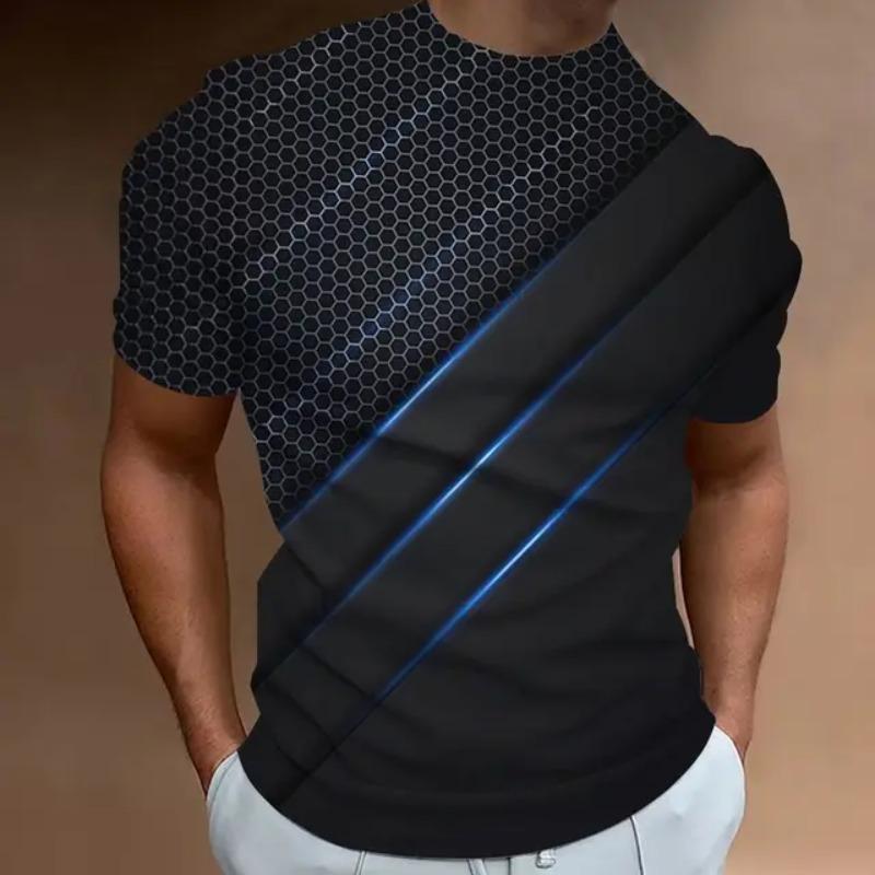 ETST WENDY 05 The Latest Men's T-Shirt 3d Printing Future Technology Sense Fashion Personality Street Daily Casual Men's Short-Sleeved Top 4XL