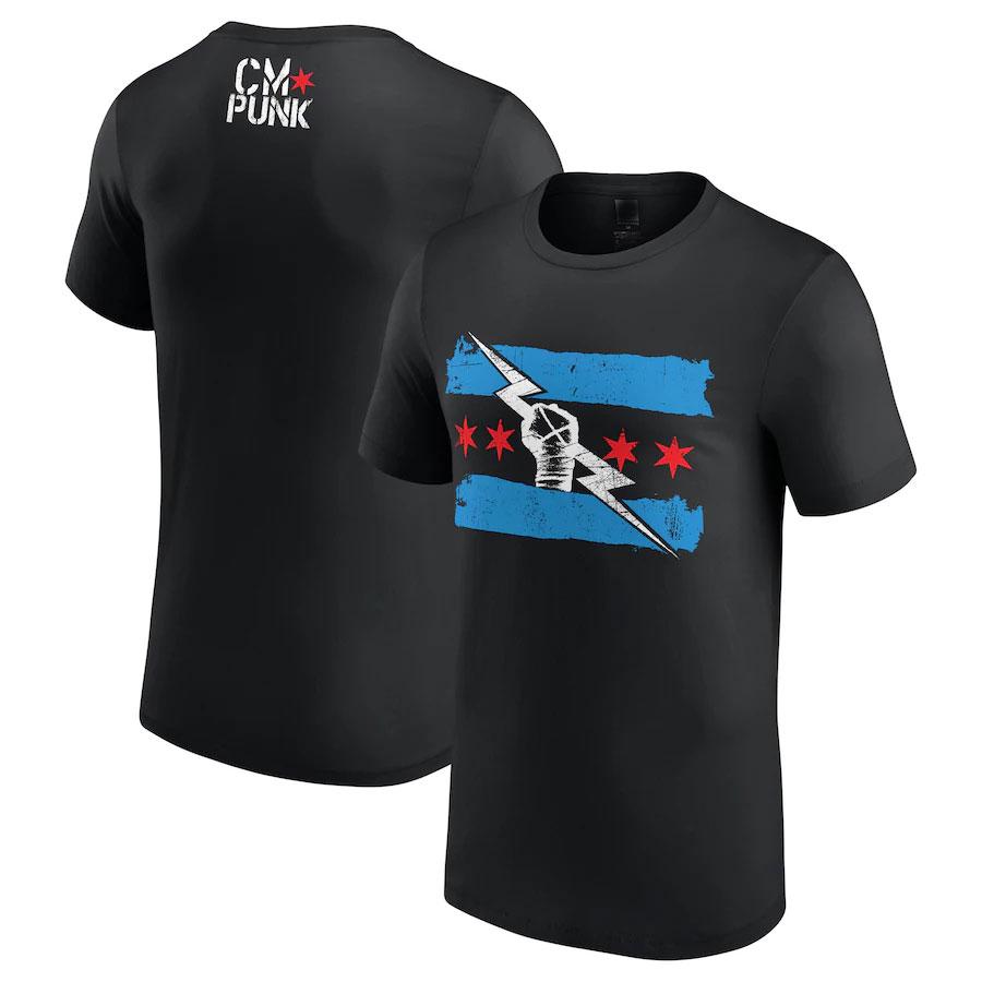 Plus Size FUGUIS 2024 Nieuwe Mode Heren CM PUNK T-shirt 3D Print Heren Dames T-shirt Zomer Korte Mouw Top Oversized Gym Kleding Stoere Man Sportkleding M