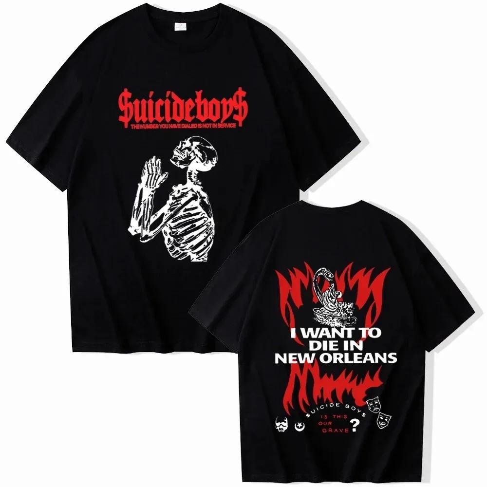 Enter Boutique Sports Clothing Collection Suicideboys Shirt G59 Suicideboys Shirt Suicideboys Merch Amerikaanse Hip Hop O-Hals Casual Unisex Korte Mouw Shirts Tops L