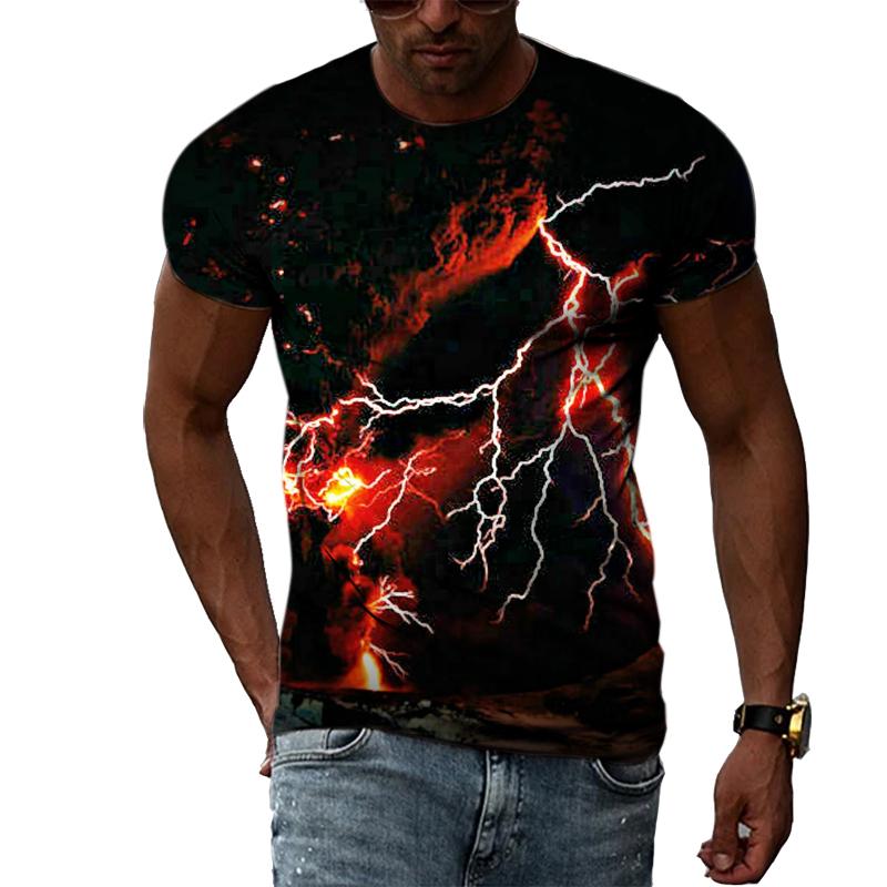 ETST WENDY 05 Nieuwe 3D trendyol mannen Natuurlijke Landschap grafische t-shirts Zomer Mode Hiphop Casual Print T-shirt Persoonlijkheid Knappe Tee Top XL