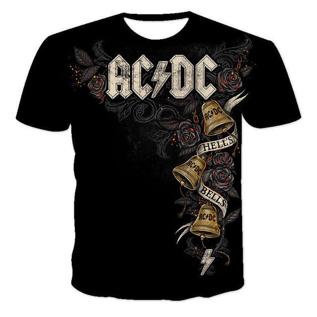 Baibao QIQI Zomer heren T-shirt Korte mouwen Plus Size Hiphop Jeugd heren Rock Band 3d Gedrukt Straat Casual T-shirt XXL