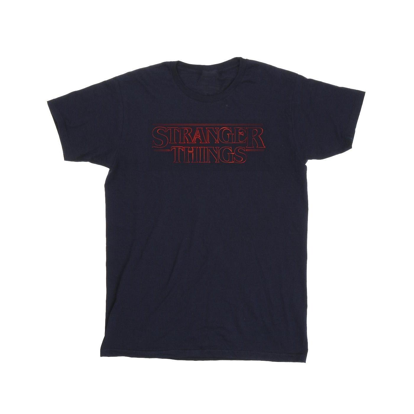 Pertemba FR - Apparel Netflix Heren Stranger Things Glow-logo T-shirt 5XL
