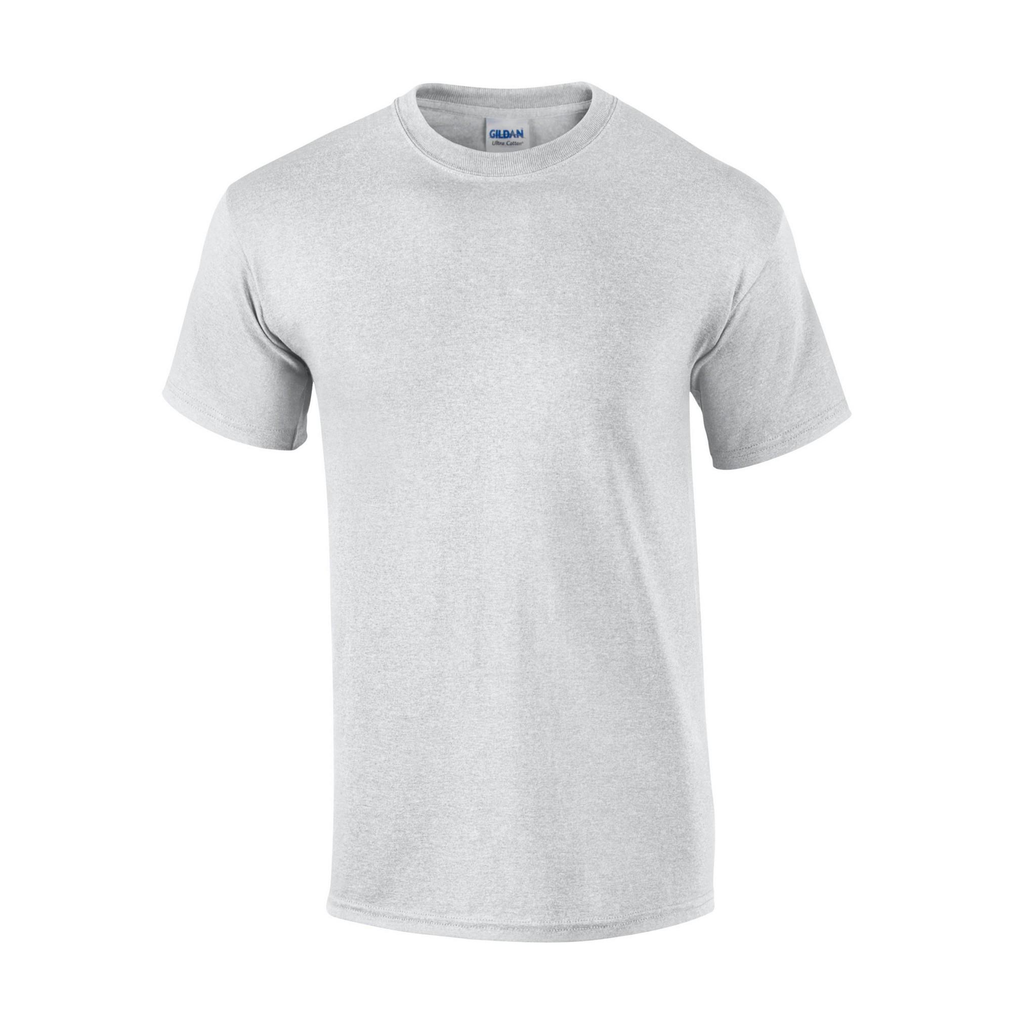 Gildan heren katoenen T-shirt XXL asgrijze kleur