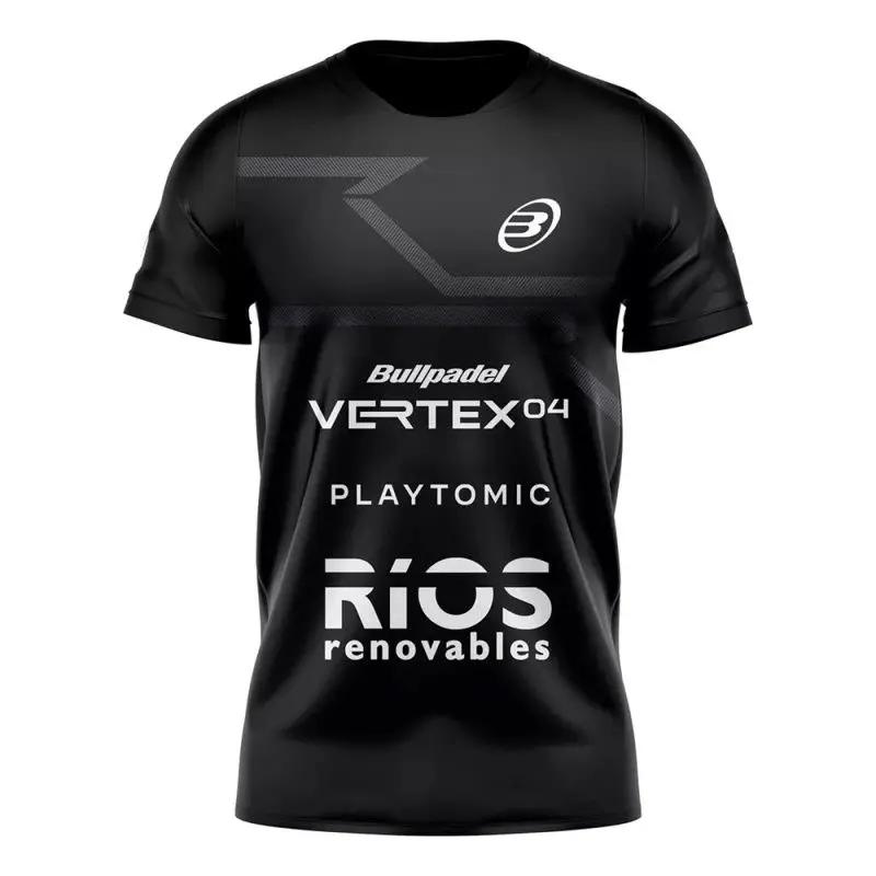 ETST 006 2024 Nieuwste Zomer 3D T-shirt Padel Bullpadel Heren Tennispak Zomersport Tafeltennis Badminton Sportkleding Ademend M