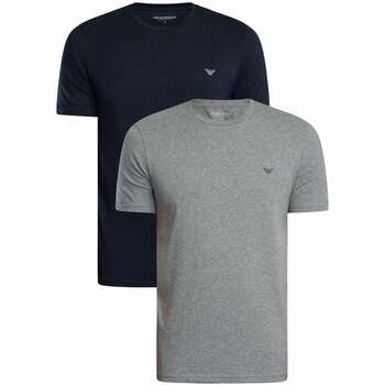 Emporio Armani T-shirt Korte Mouw  2-pack lounge ronde hals stretch T-shirt