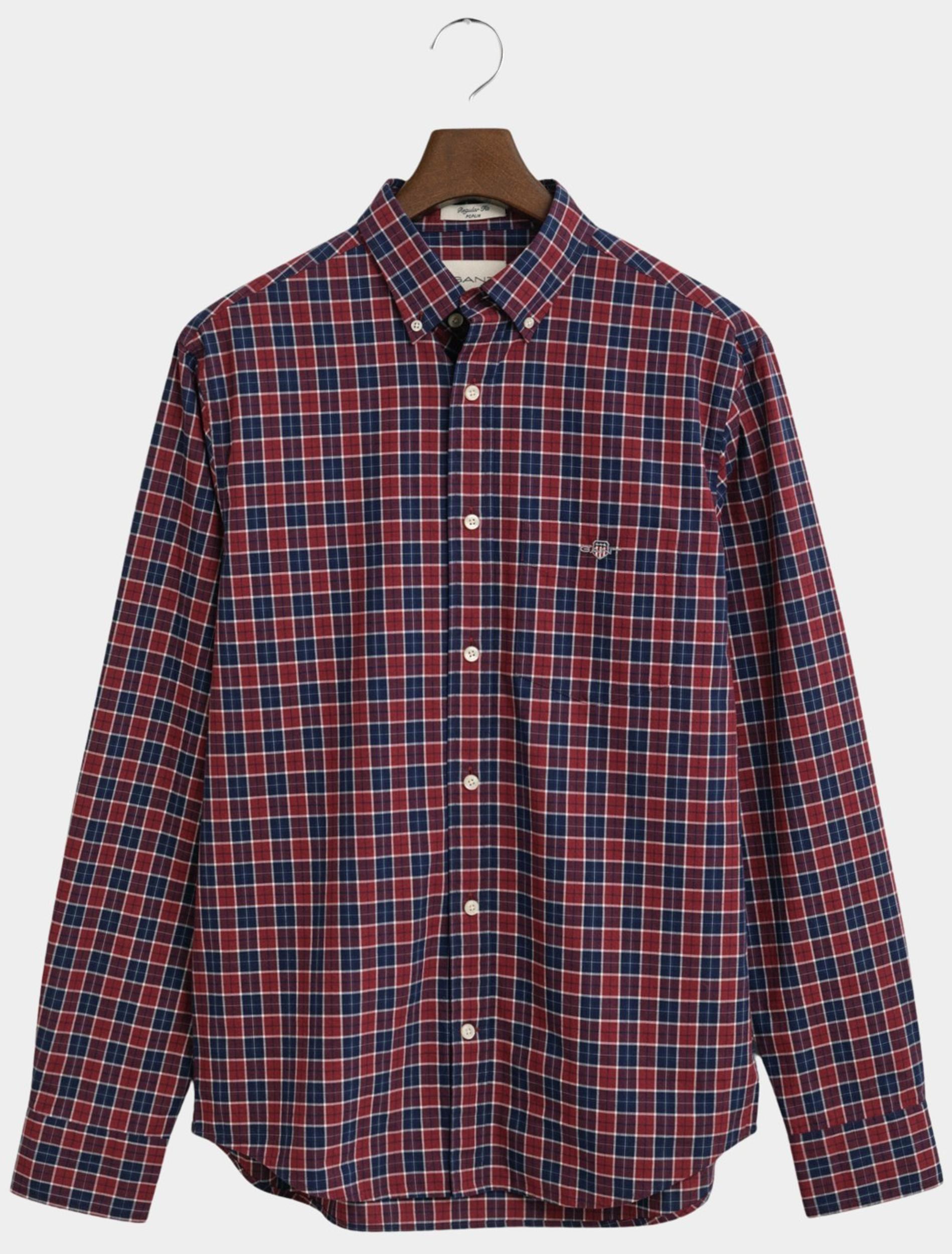 Gant Casual hemd lange mouw reg classic poplin check 3250213/604