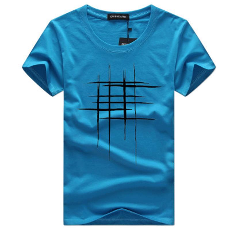 SSSN MEN Clothing Tops Heren T-shirt met korte mouwen en katoenen casual blouse S