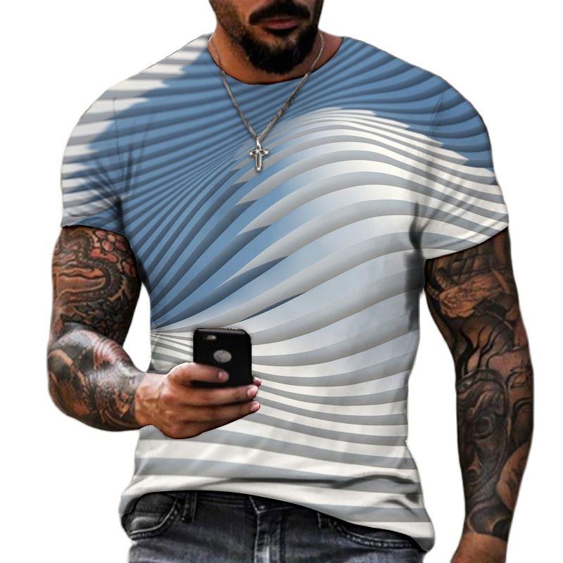 Wengy 2 3D T-shirt Voor Mannen Mode Hip Hop O-hals Korte Mouw Tops Abstract Harajuku Mannen T-shirts Oversized Tees Shirt man Kleding XL