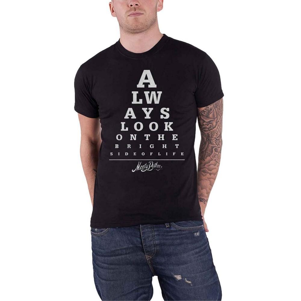 Pertemba FR - Apparel Monty Python Unisex volwassen Bright Side Eye Test T-shirt XXL zwart