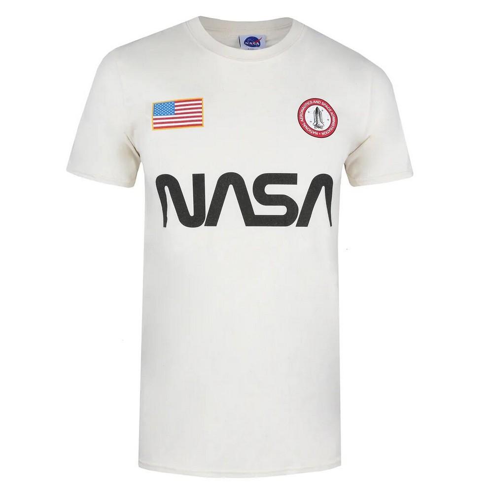 NASA katoenen T-shirt met badge voor heren S
