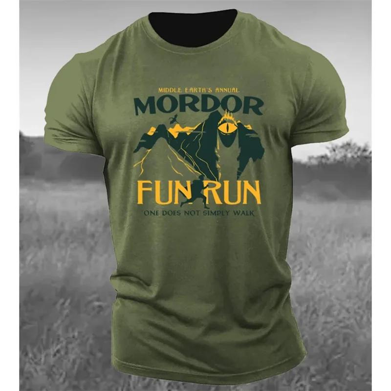 Xin nan zhuang 2024 Zomer T-shirt Voor Mannen Mountain Patroon 3d Print Heren T-shirts Nieuwe Mode Tees Sportkleding Gym Tops Homme casual Kleding M