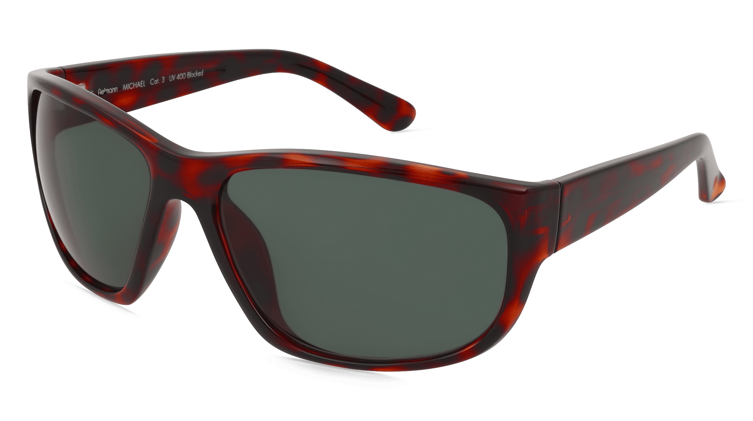 Fielmann LD 037 SUN CL MICHAEL Mannen Zonnebril, Havanna glanzend