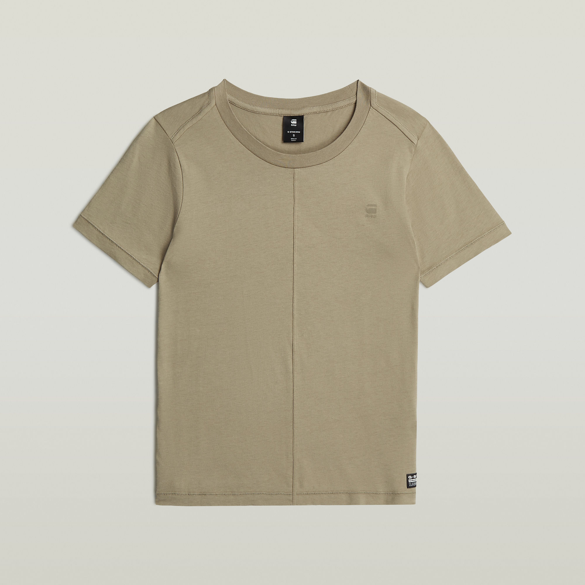 G-Star RAW Front Seam T-Shirt - Beige - Dames