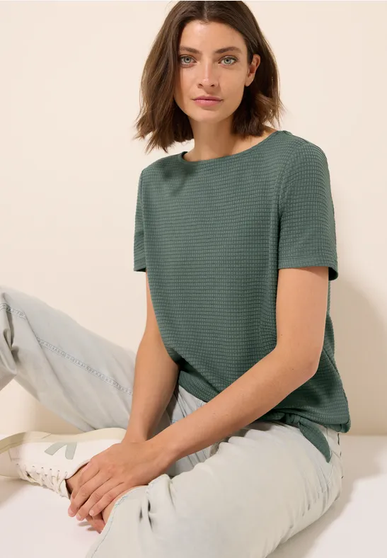 Cecil T-shirt met knoop detail