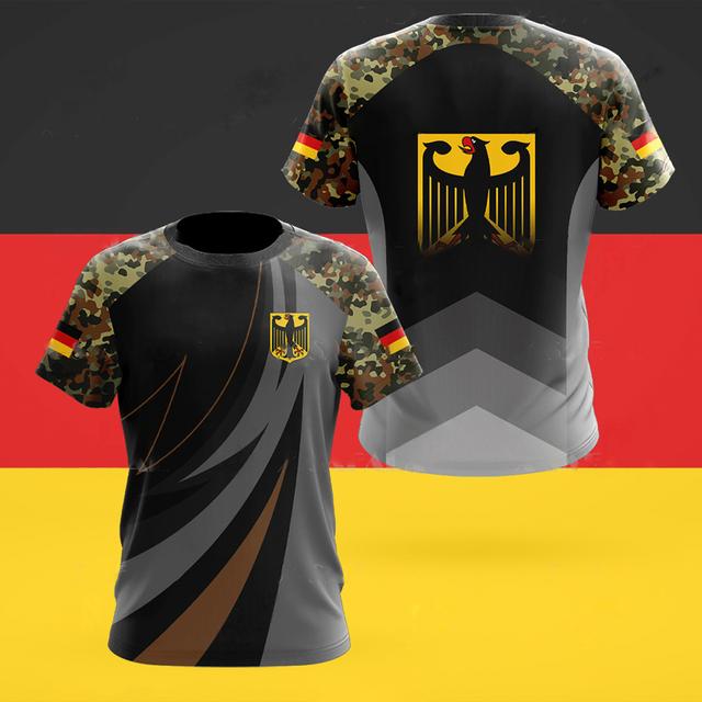 ETST WENDY 005 Duitse T-shirt Mannen Schedel Vlag 3d Print Tops Mode Veteraan Korte Mouw O-hals Tee Casual Grafische Oversized Losse T-shirts XL