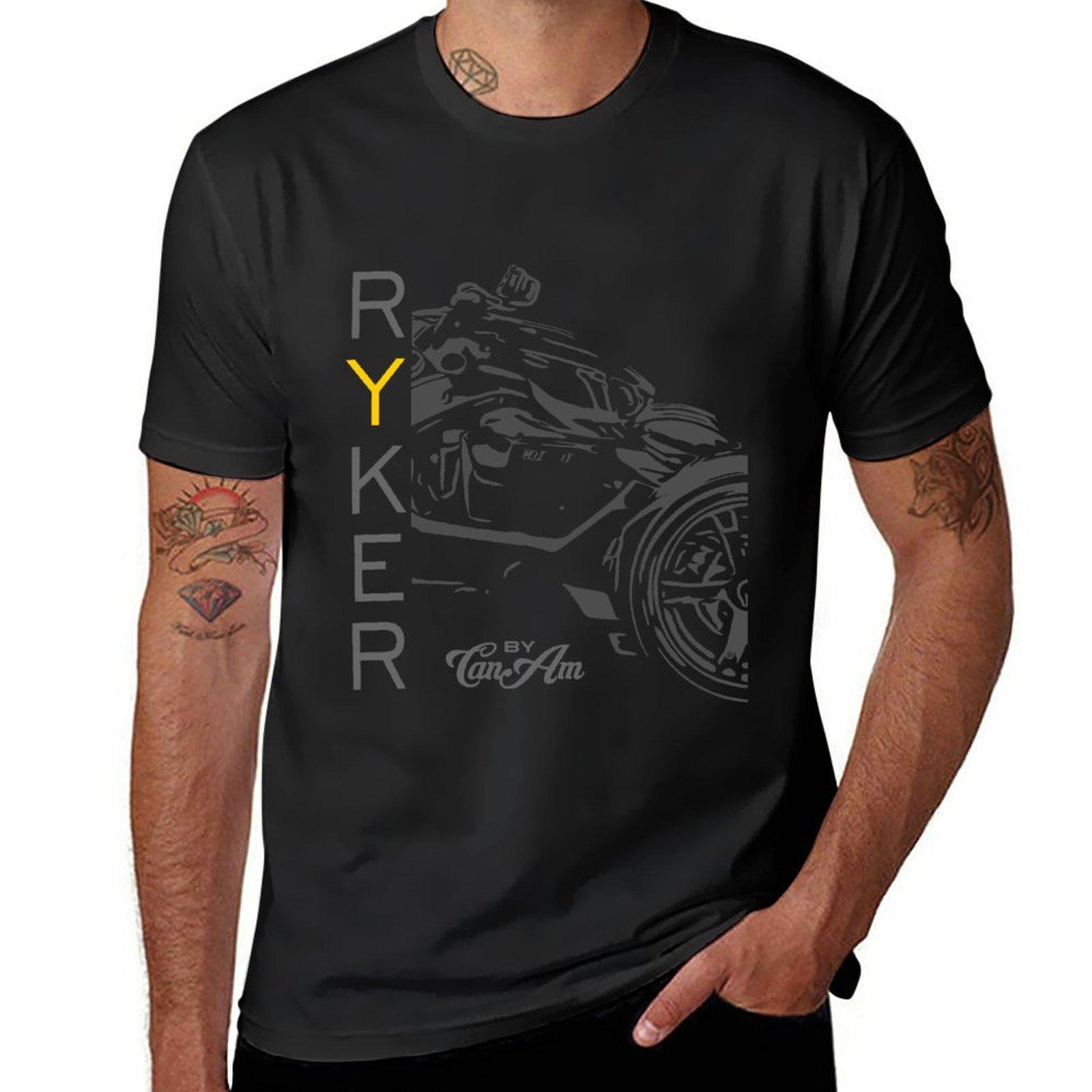 ETST 011 Can-Am Ryker T-shirt aangepaste dierenprint voor jongens heren workout shirts 4XL