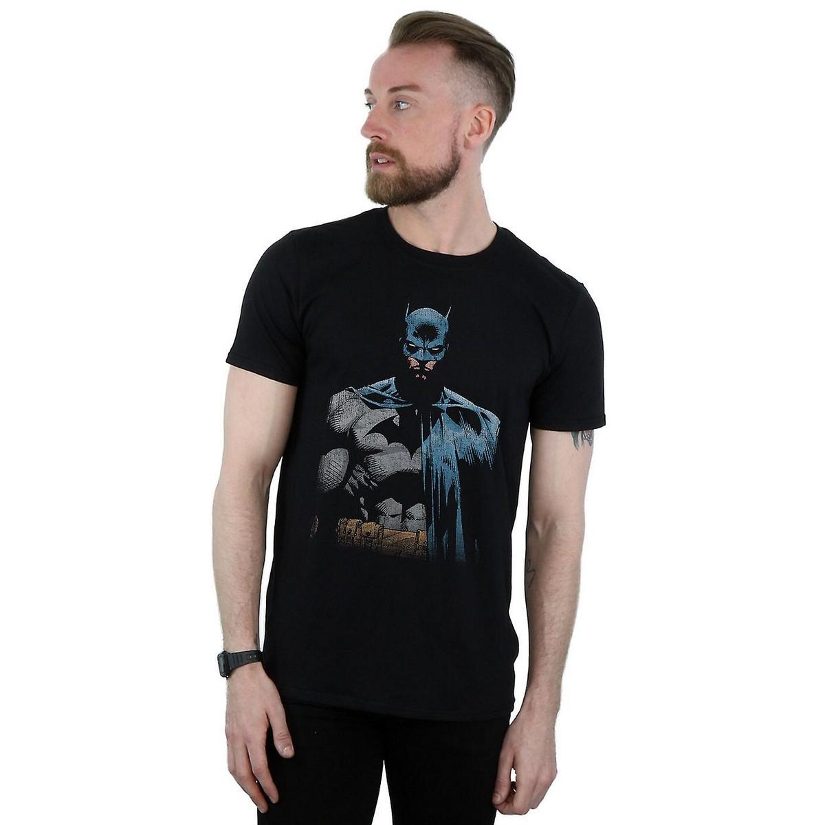 Batman heren close-up katoenen T-shirt XXL