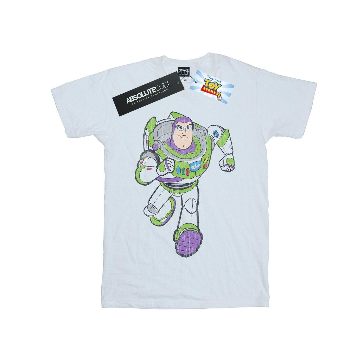 Disney Heren Toy Story 4 Klassiek Buzz Lightyear T-shirt L wit