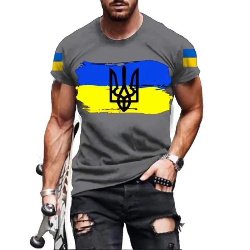Wengy 2 Vintage Heren T-shirt Oekraïense T-shirt 3d Heren Oekraïne Militaire Leger Embleem T-shirts Oekraïense Vlag Logo T-shirt Tees XXS-6XL L