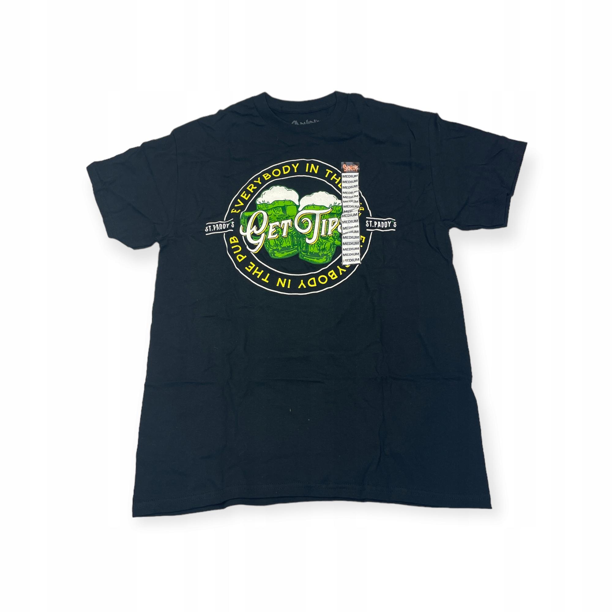 Outletup-clothes Koszulka T-shirt męski okrągły dekolt SPENCER'S NADRUK XL
