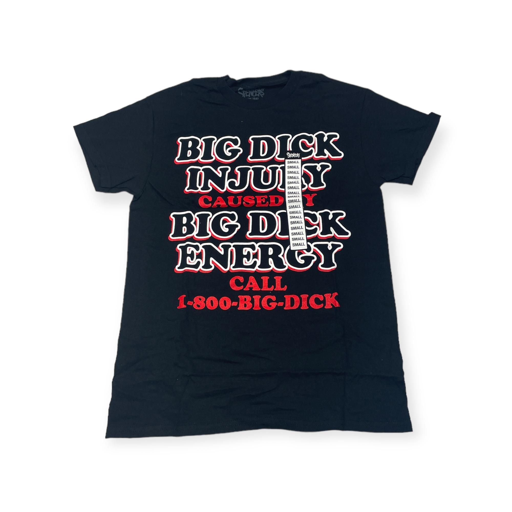 Outletup-clothes Koszulka T-shirt męski okrągły dekolt SPENCER'S NADRUK L