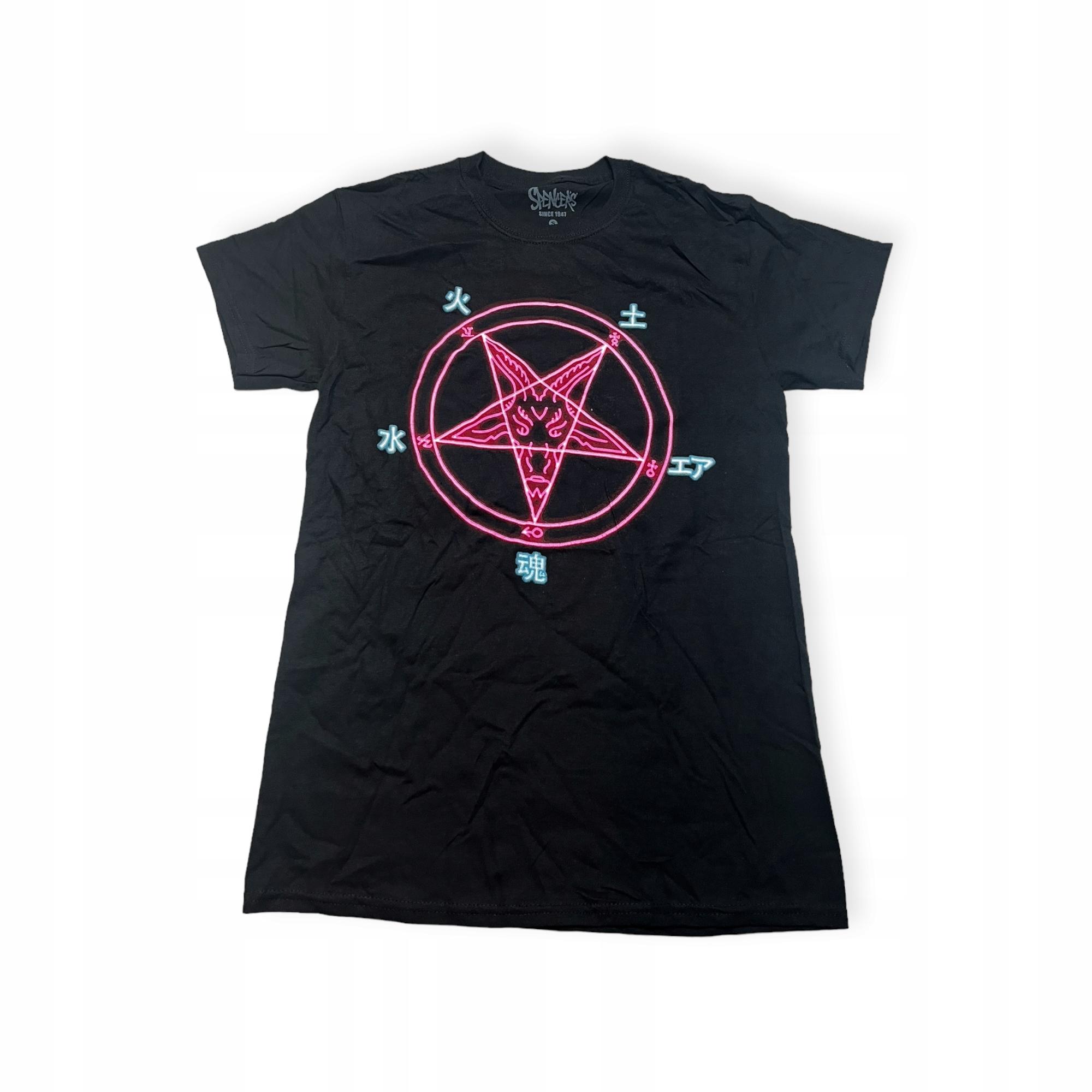 Outletup-clothes Koszulka T-shirt męski okrągły dekolt SPENCER'S NADRUK XL