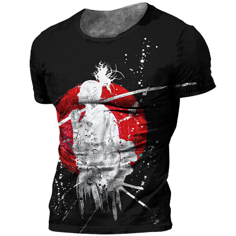 Xr 01 Nieuw T-shirt 3D-print Korte mouw Tops Tees Casual Retro heren-T-shirt Oversized Vintage herenkleding M