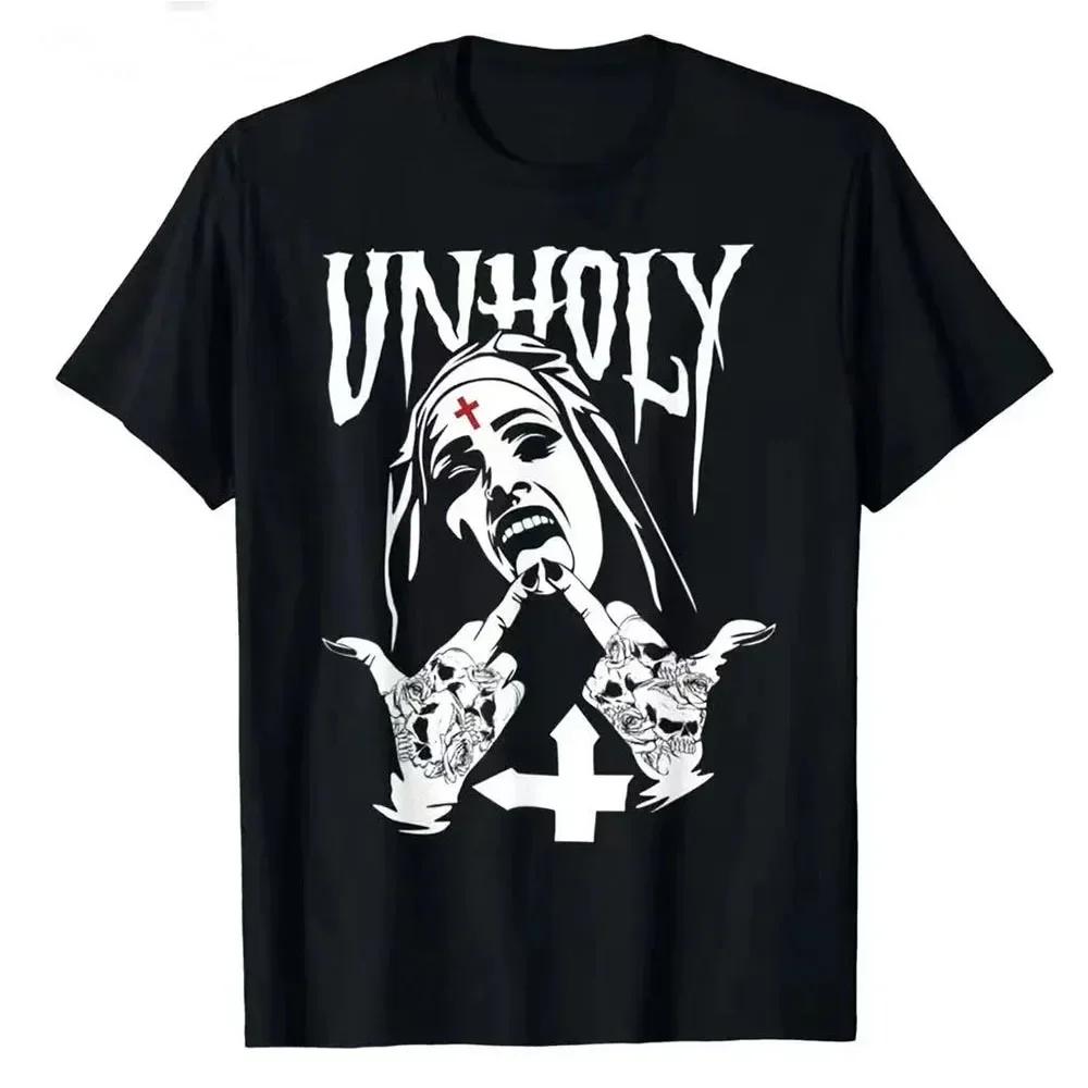 The best product for you YZLDS T-shirt voor Heren Satanische Non Tattoos Onheilig Y2k Stijl Grafisch Katoenen T-shirt Non Satan Vintage Luxe Zomer Herenkleding L beige