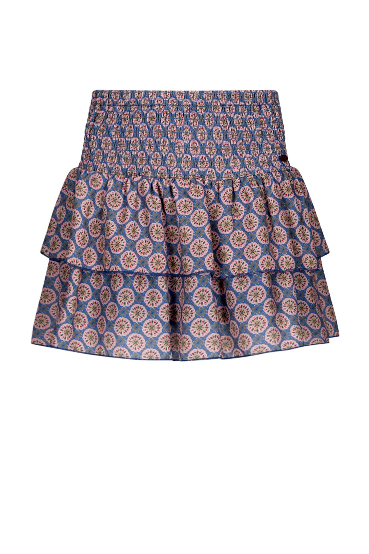 NoBell winter rok meisjes - blauw - Nika - smocked, laagjes