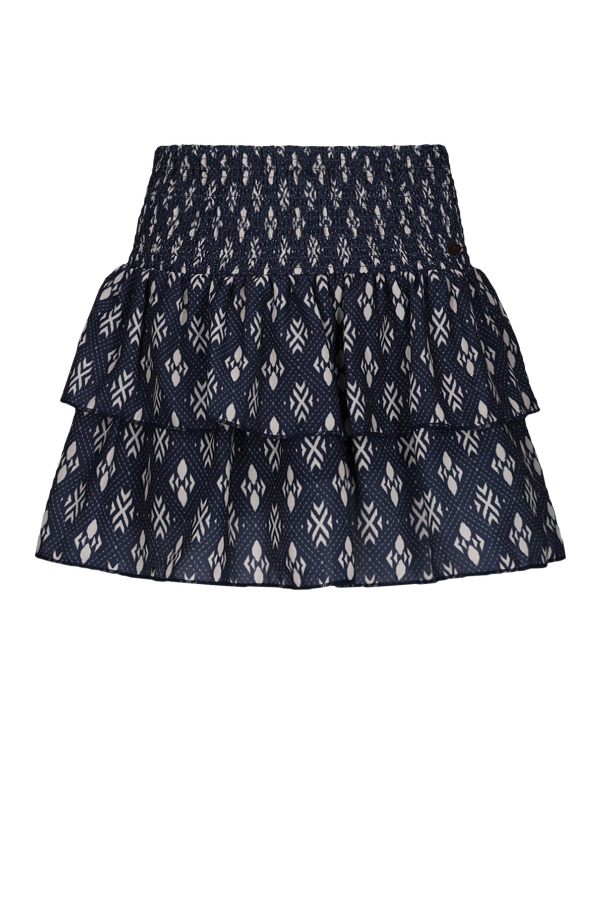 NoBell winter rok meisjes - navy blauw - Nika - smocked, laagjes