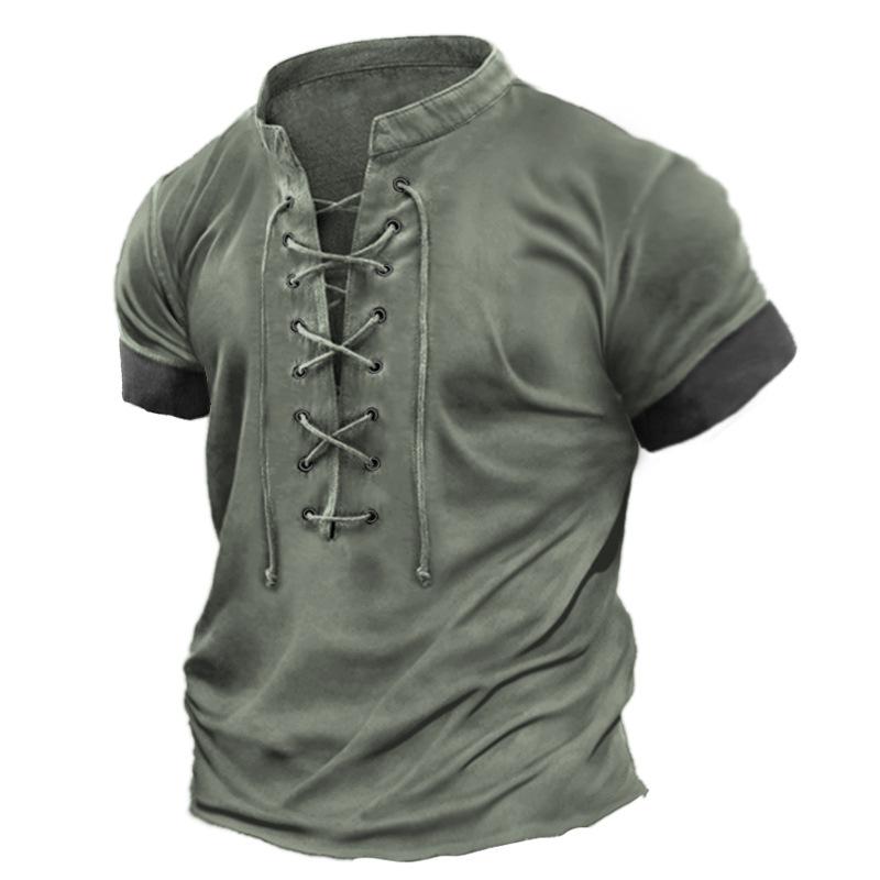GS Heren T-shirt met korte mouwen, grafisch en geborduurd, lente- en zomermodel, korte mouwen, bedrukt M