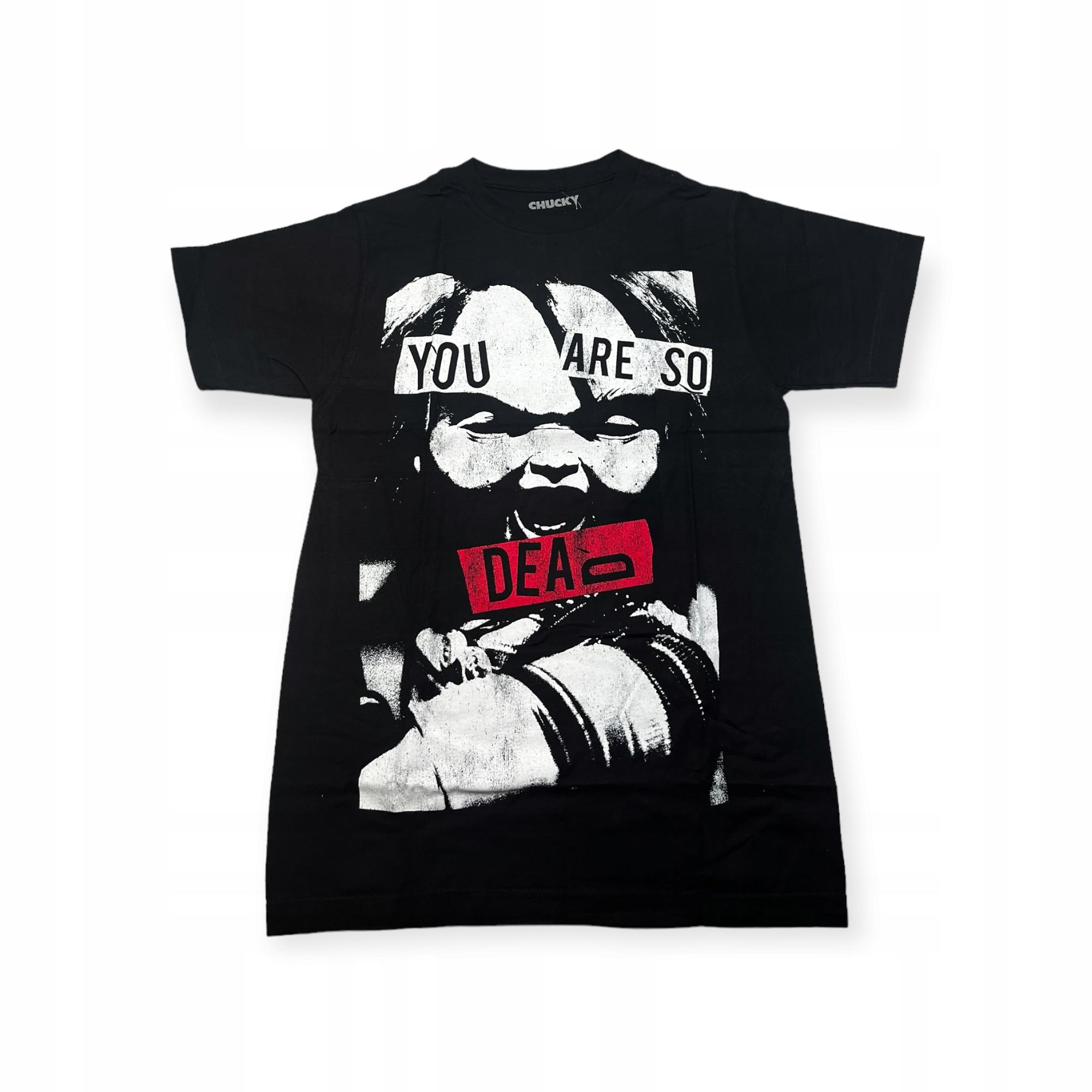 Outletup-clothes Koszulka T-shirt męski okrągły dekolt SPENCER'S nadruk S