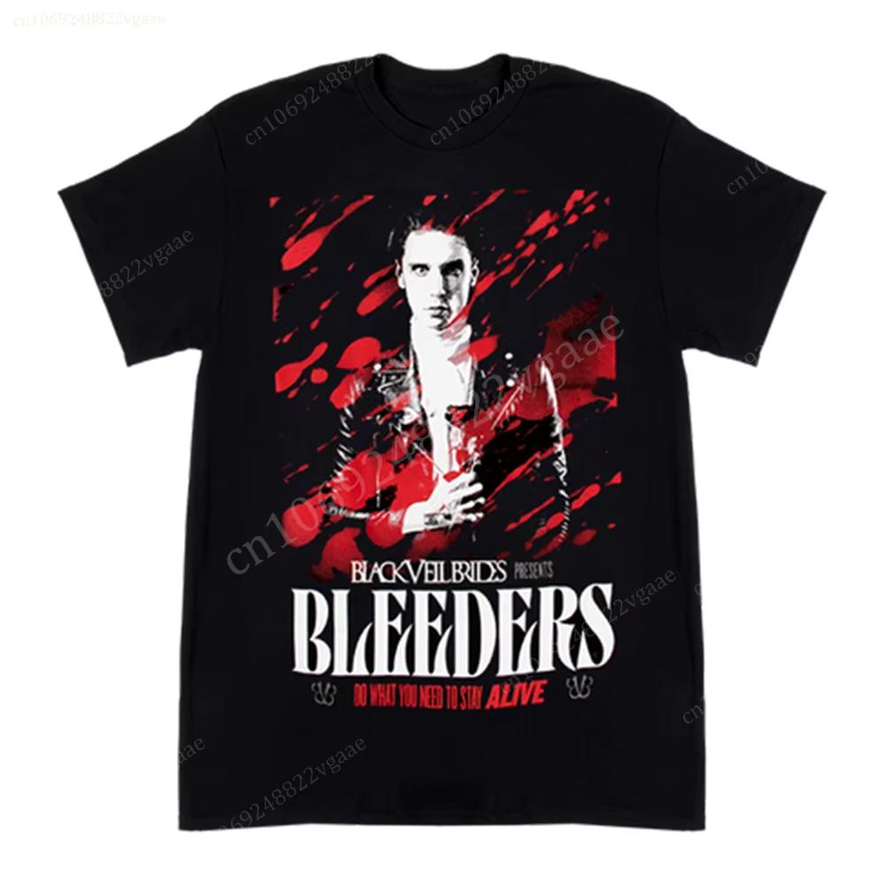 Comfortable season Zomer Black Veil Brides T-shirt Heren Katoen Dames Vintage Korte Mouw Kinder T-shirt Oversized Tops XXXL