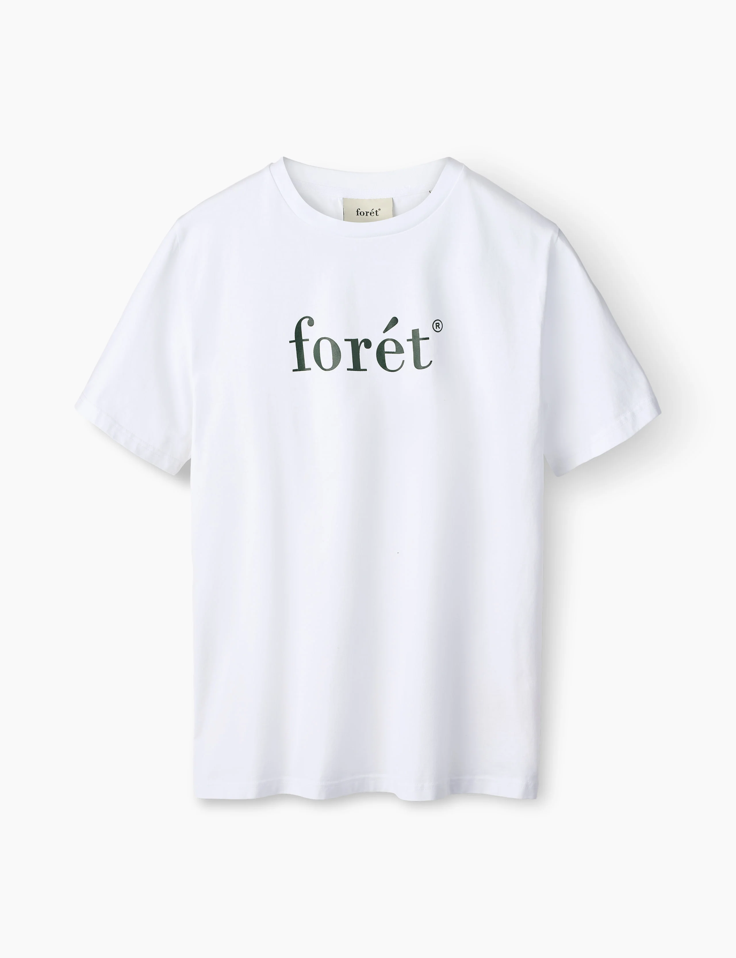 Foret amber t-shirt f4082 white dark green