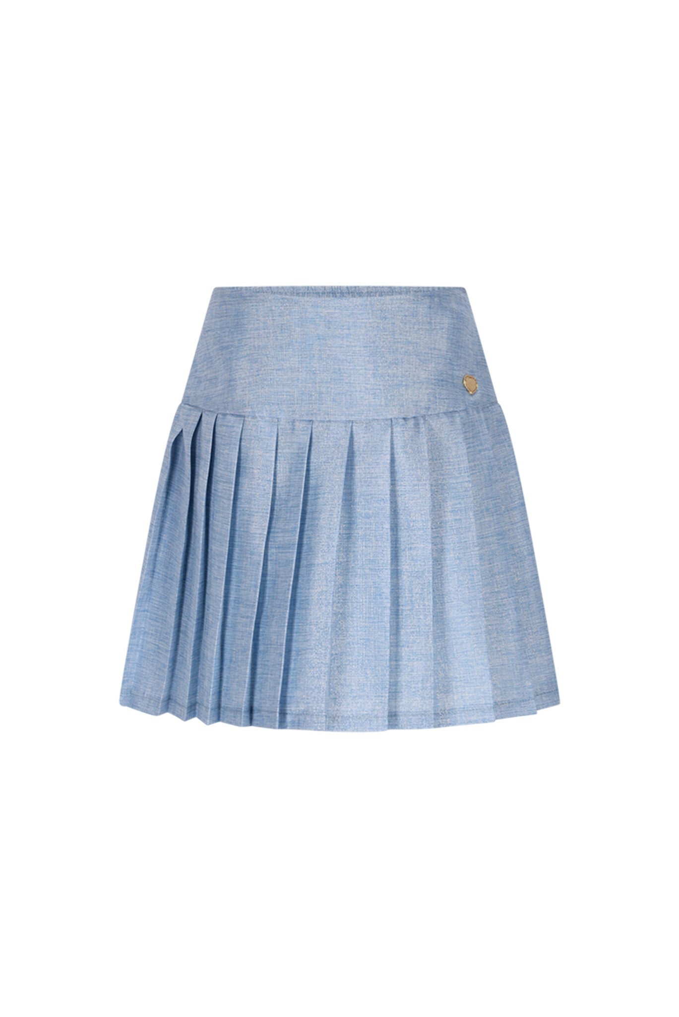 Le Chic winter rok meisjes - blauw - Twinny - geplooid, glitter