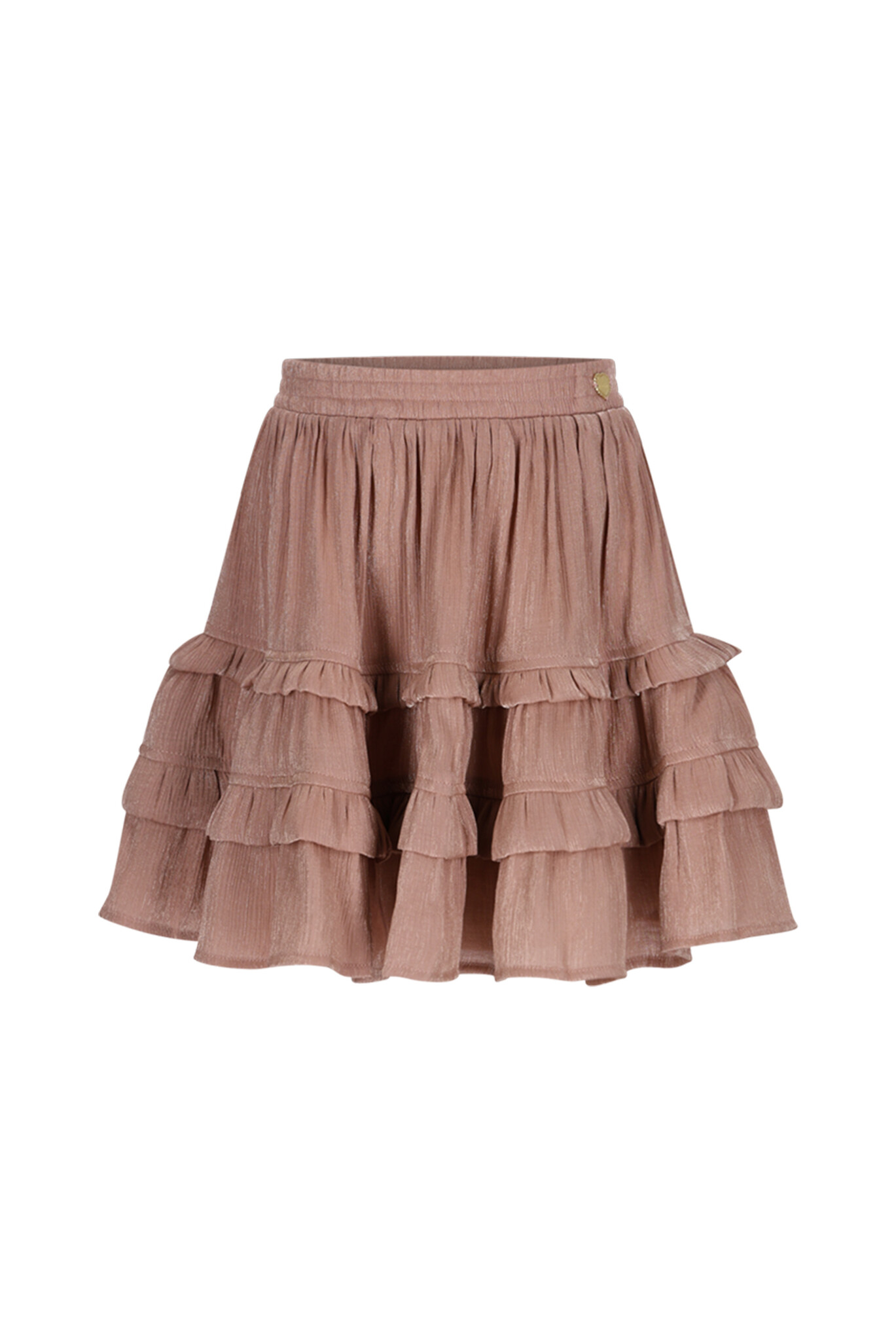 Le Chic winter rok meisjes - rood/bruin - Thamsin - ruffle