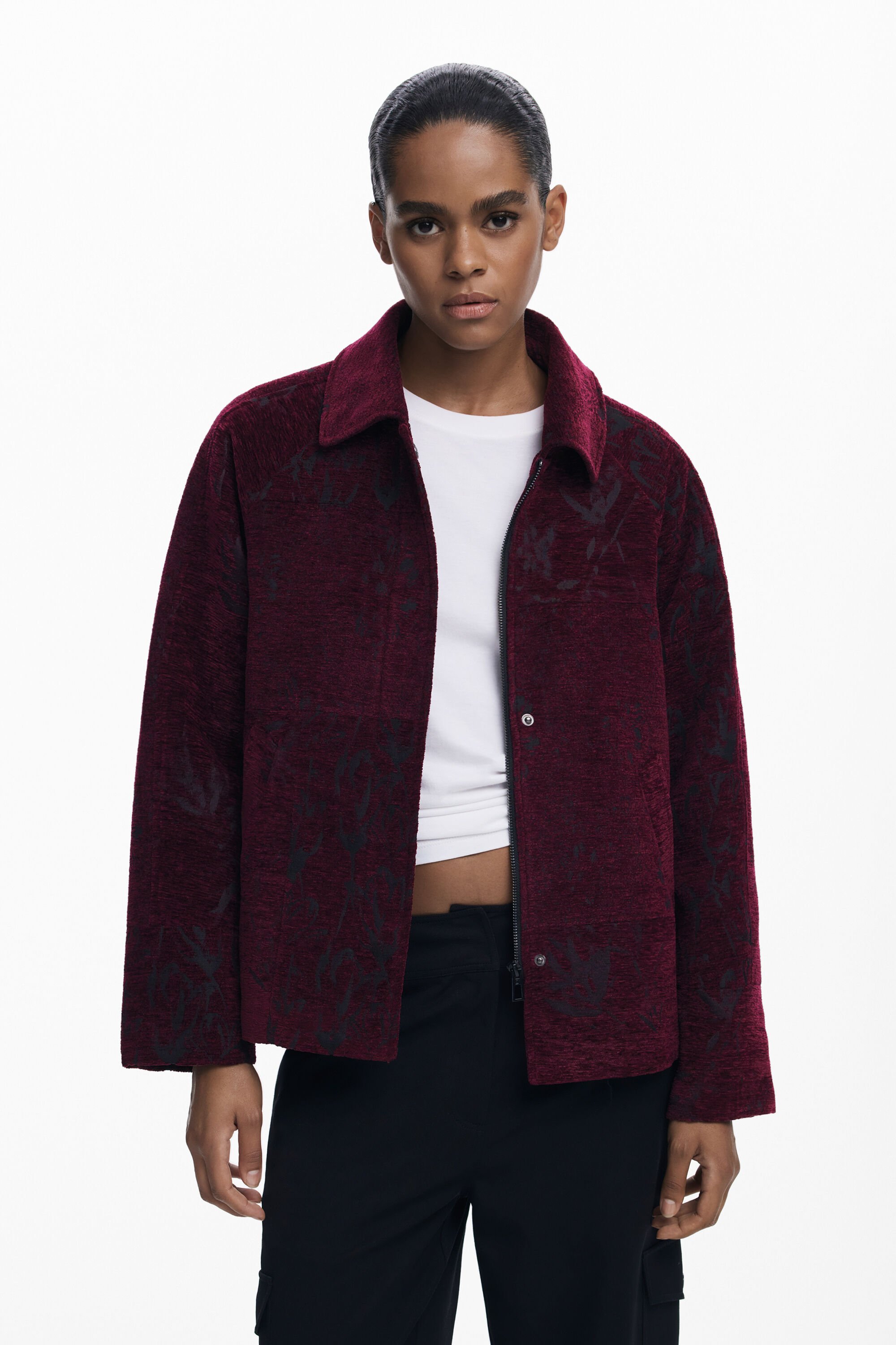 Desigual Kort textuurjas - RED