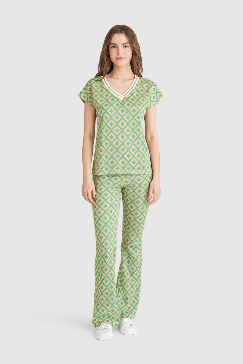 Smashed Lemon 23220 top met retro print |