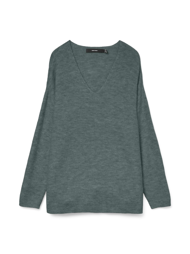 Vero Moda Vmcrewlefile ls v-neck blouse noos olijf