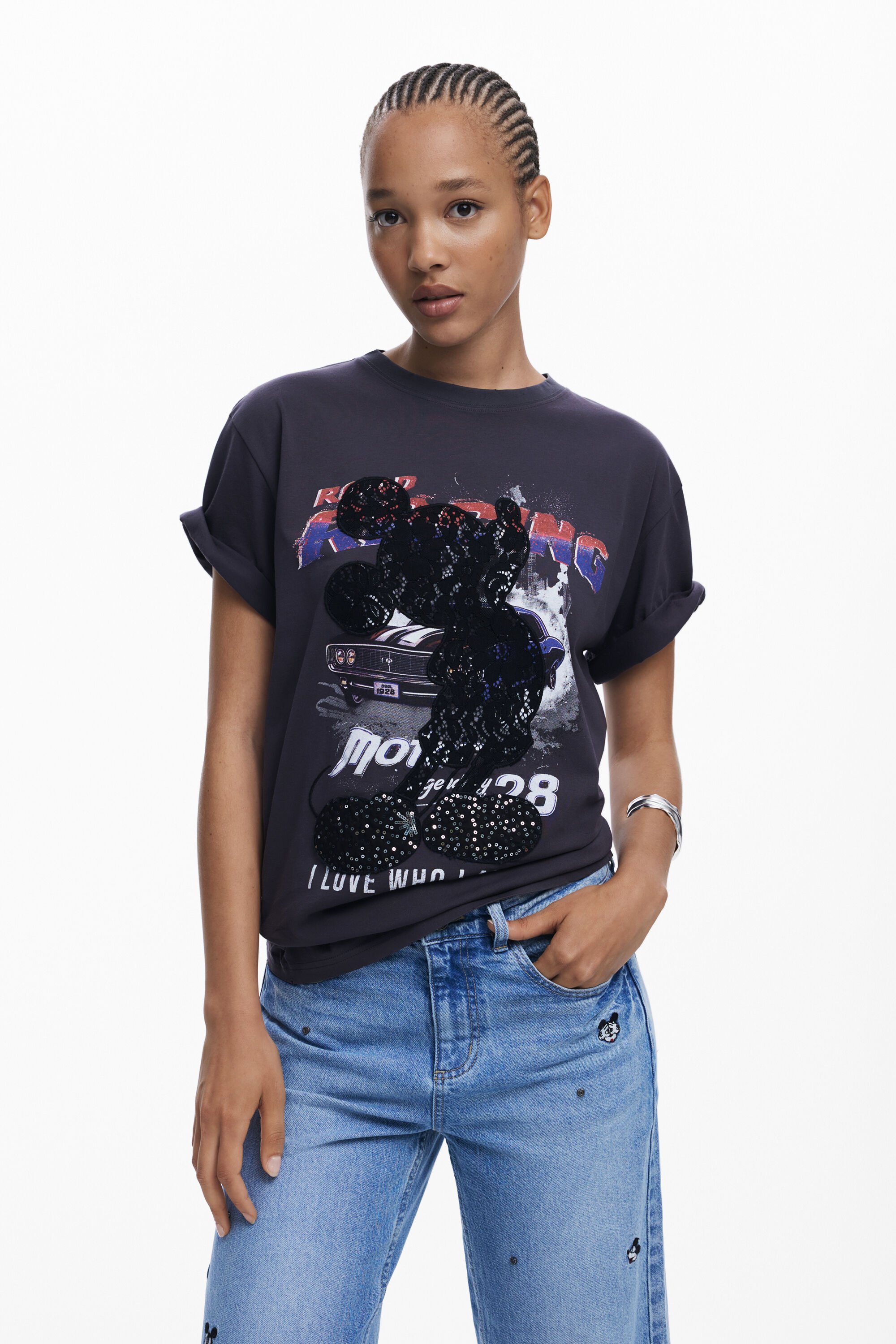 Desigual Mickey™ auto T-shirt - BLACK