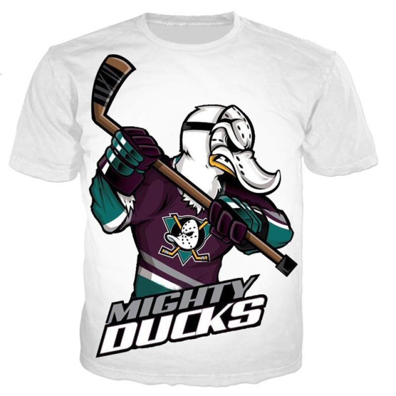 ETST WENDY Zomer Grappig Mighty Duck Grafisch T-shirt Voor Mannen Streetwear Jongens En Meisjes Casual Gezellige Trend All-Matched T-shirts Tee Tops S