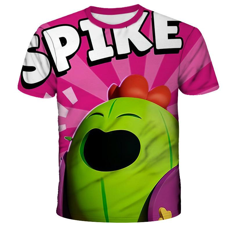 Baibao QIQI Polyester Snel drogend BRAWL STARS Heren Top Zomer Kinderen Casual Comfortabel Snel drogend Ademend Kinder T-shirt Kleding XXS-6XL 12 XS
