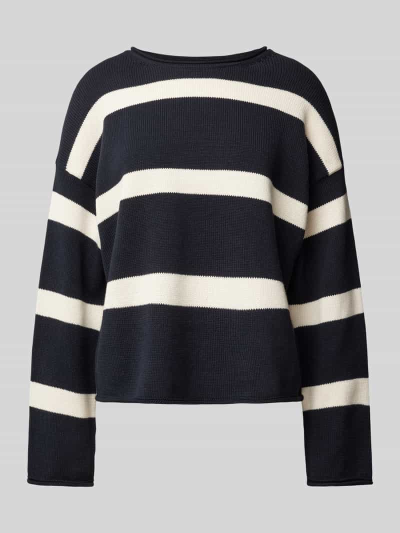 Marc O'Polo Gestreepte trui de gestreepte, licht verkorte oversized model