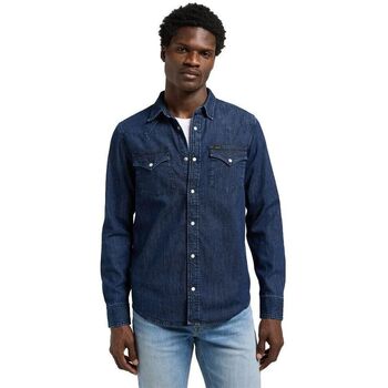 Lee Overhemd Lange Mouw  11237056 REG WEST SHIRT-MID STONE